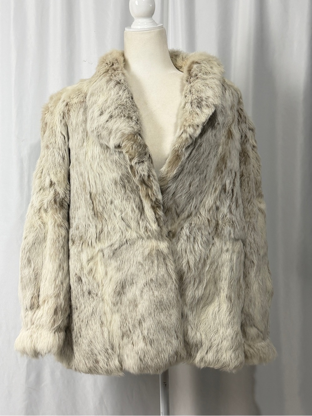 Switzer’s 70s Vintage Spanish Rabbit Fur Jacket Large Mob Wife Style